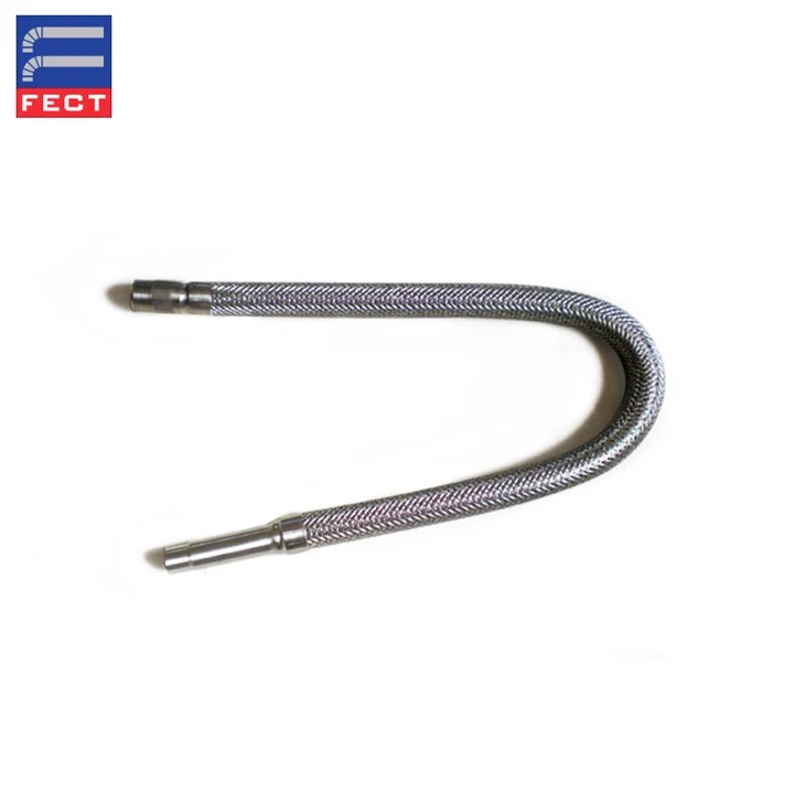 2 tube connector stainless steel felxible hose